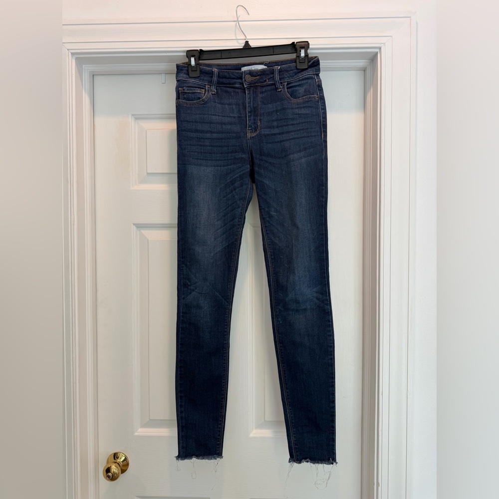 CJLA Dark Wash Skinny Size 3 Raw Hem Jeans
